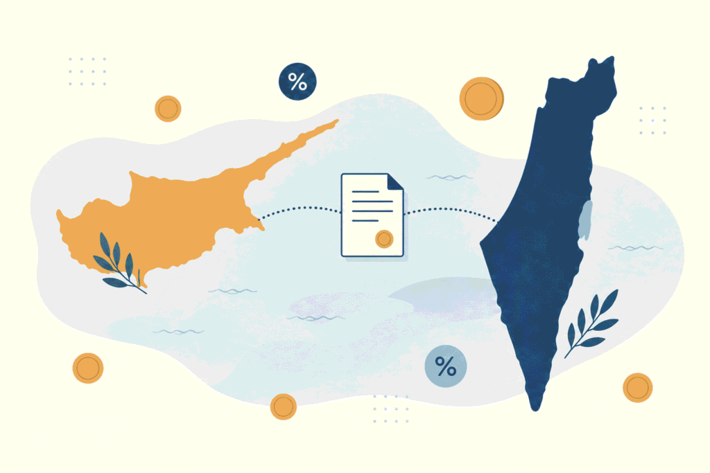 מדריך מיסוי נדל"ן בקפריסין לשנת 2026 2 איור הקשר בין ישראל לקפריסין לעניין דיווח מס 2